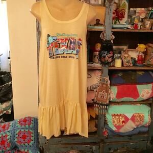 SOMEDAYS LOVIN GREETINGS FROM TEXAS TANK TOP DRESS xs